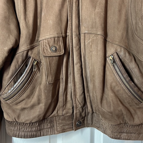 Wilsons Leather - Brown Bomber Jacket - Men’s - Picture 4 of 13